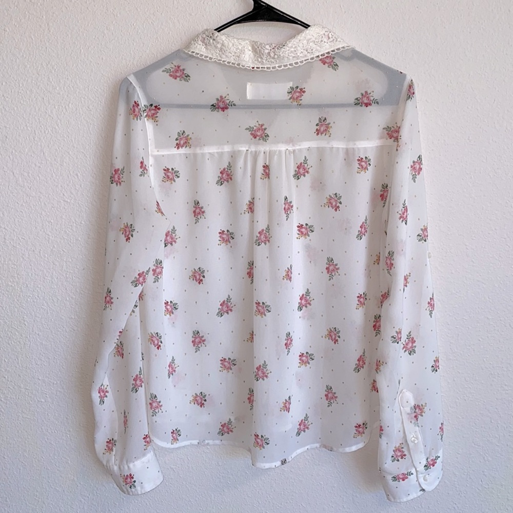 Abercrombie & Fitch Floral Button Front Blouse - Picture 2 of 2